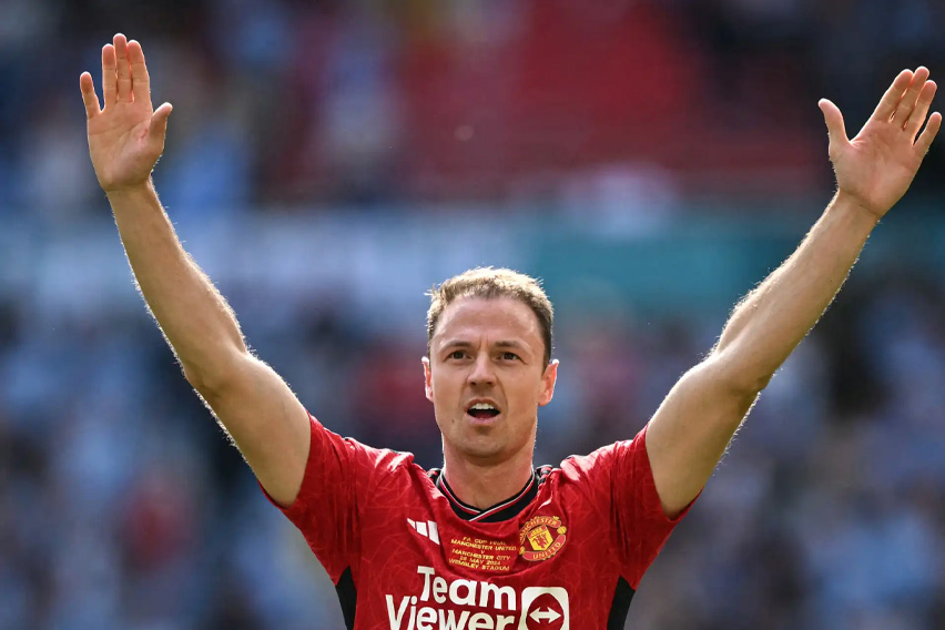 Jonny Evans cerro su carrera en el Manchester United. Foto: AFP