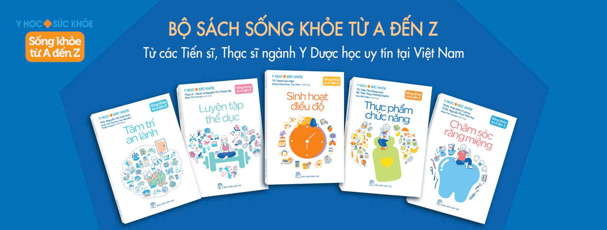 The book series "Healthy living from A to Z". Photo: Tre Publishing House