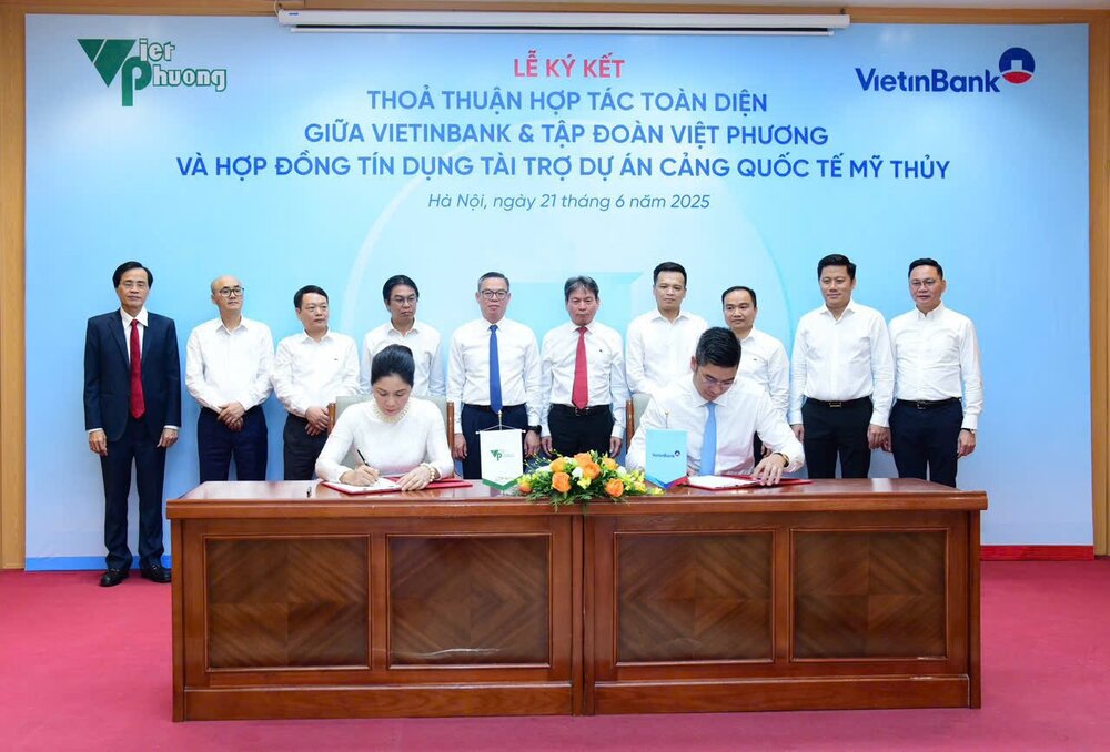 VietinBank va Tap doan Viet Phuong ky ket hop tac toan dien. Ảnh: VietinBank