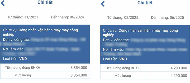 Muc dong bao hiem xa hoi cua chi Thuy chi tang 436.000 dong sau 4 nam di lam. Anh: Nhan vat cung cap.