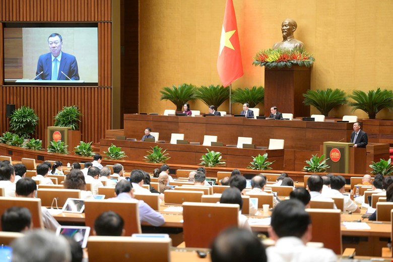 Luật Thanh tra sửa đổi được Quốc hội thông qua với 443/445 đại biểu tán thành. Ảnh: Quochoi.vn