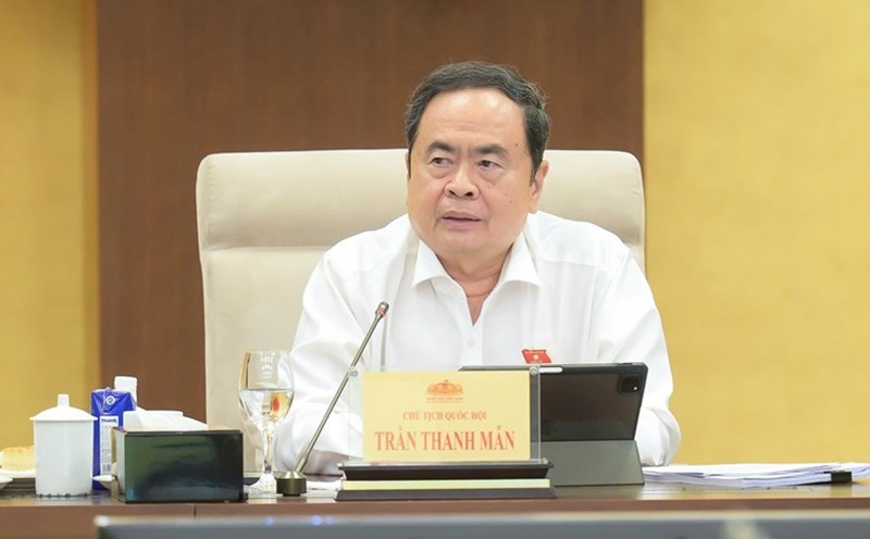 The National Assembly passed a Resolution to elect Mr. Tran Thanh Man - Politburo member, National Assembly Chairman as Chairman of the National Election Council. Photo: Quochoi.vn