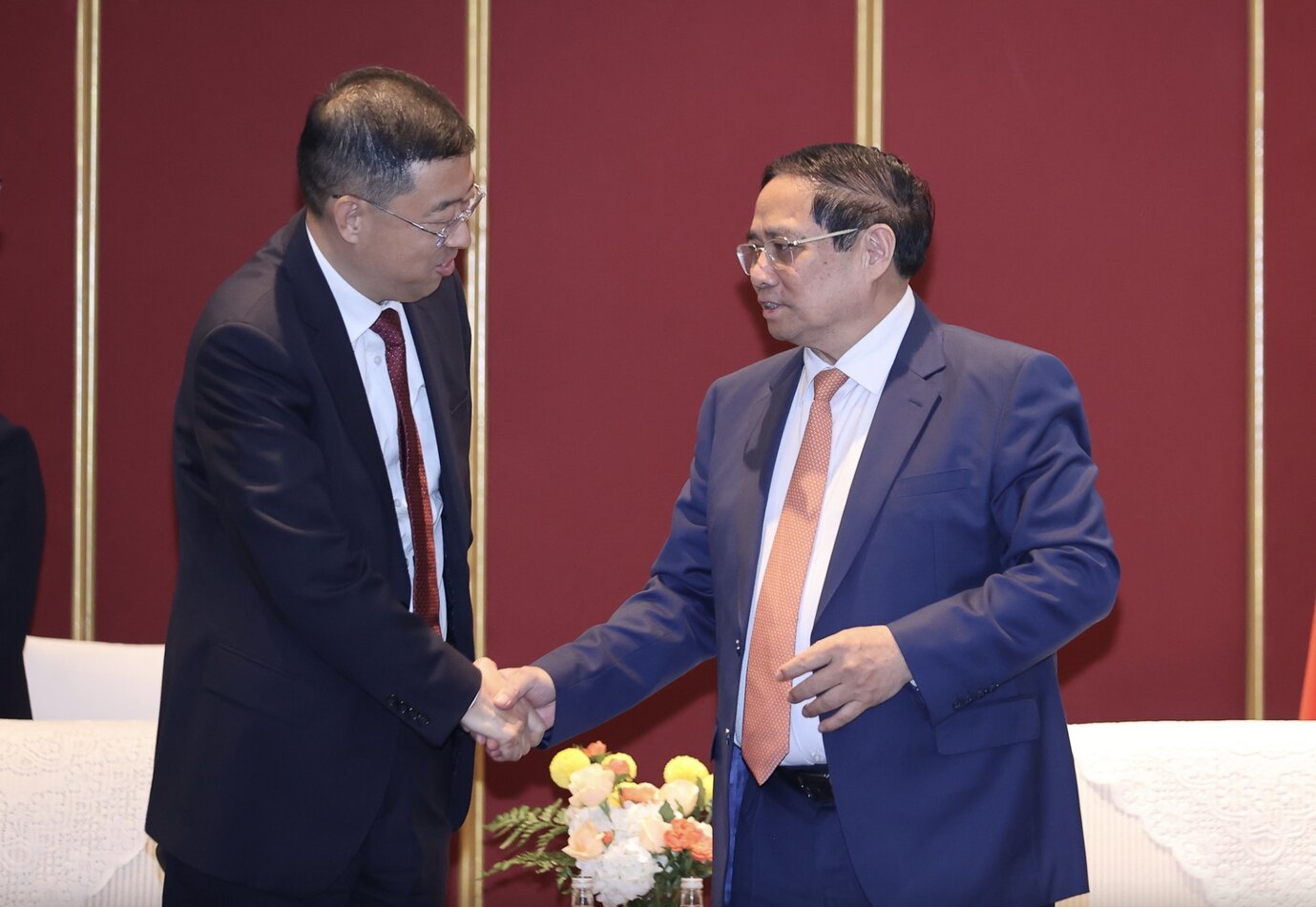 Politburo member and Prime Minister Pham Minh Chinh received Mr. Cat Hai Kieu, Chairman of the Board of Directors of the Bank of China. Photo: VGP