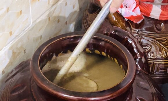 Hai Duong people keep the profession of making fish sauce. Photo: Mai Huong