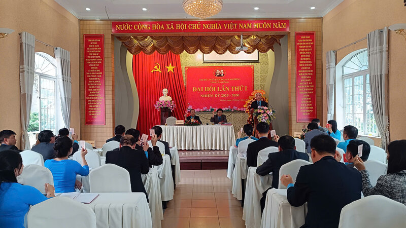 Many union activity targets were decided at the Provincial Federation of Labor Party Congress for the 2025-2030 term. Photo: Ngoc Quy