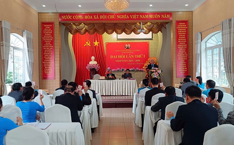 Many union activity targets were decided at the Provincial Federation of Labor Party Congress for the 2025-2030 term. Photo: Ngoc Quy