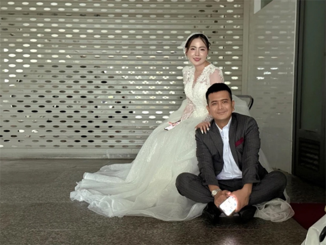 Hung Thuan va vo sap cuoi. Anh: Nhan vat cung cap