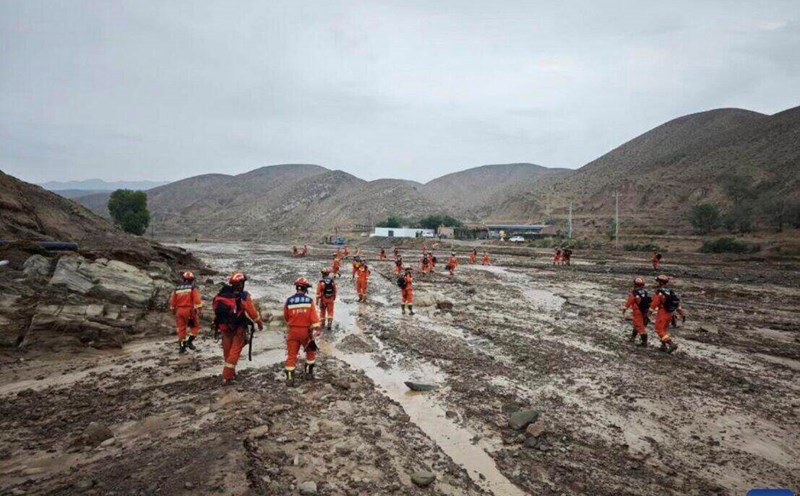 China is recording flooding and heat in some areas of the country. Photo: Xinhua