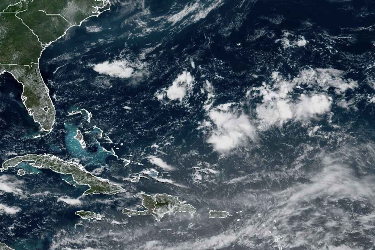 Foto satelital de Andrea el 24 de junio de 2025. Foto: Noaa