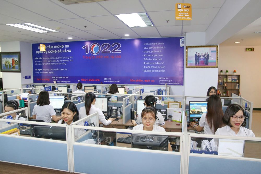 Da Nang deploys the Online Citizen Reception Model. Photo: IOC Da Nang