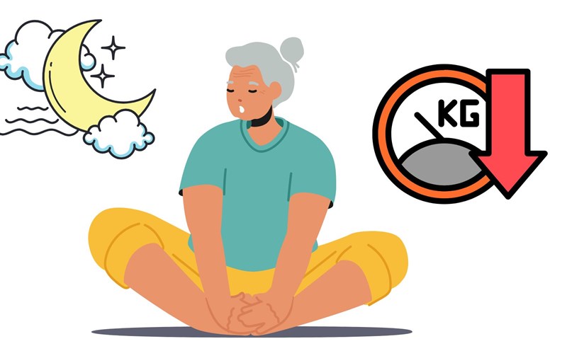 Doing a 5-minute stretch each night helps you sleep better and lose weight. Graphics: Thanh Thanh