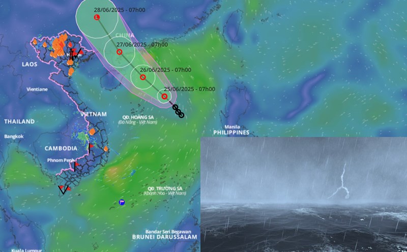 Tropical depression is about to strengthen, forecast path in the next 24 hours