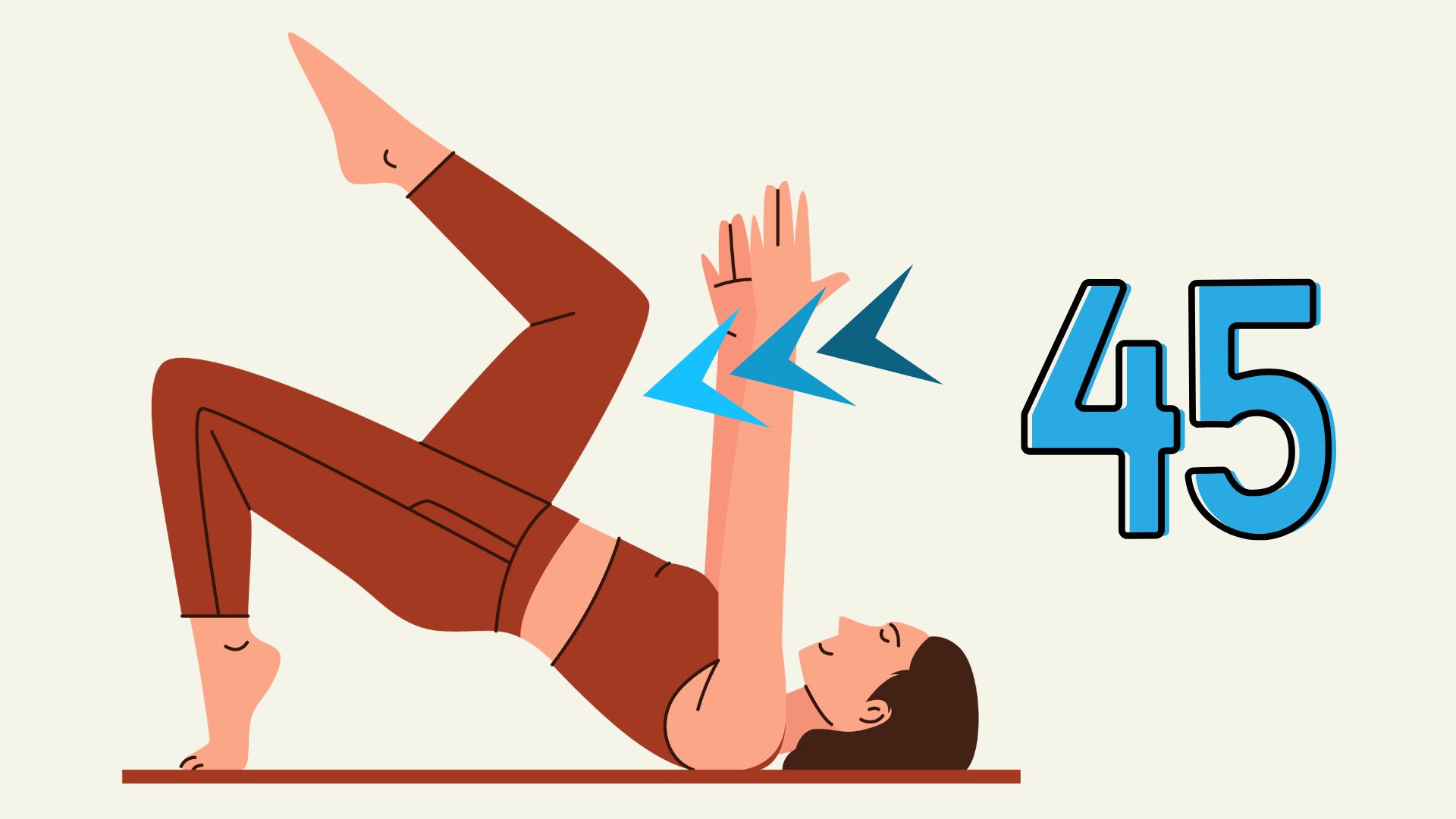 Bridge pose and leg raising is an exercise performed at home to help keep your legs healthy after the age of 45. Graphics: Thanh Thanh