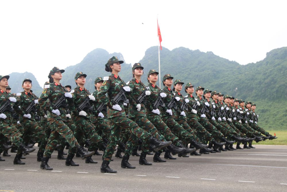 Khoi nu chien si biet dong. Anh: Tran Vuong
