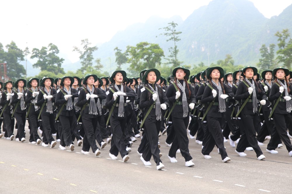 Khoi nu du kich mien Nam. Anh: Tran Vuong