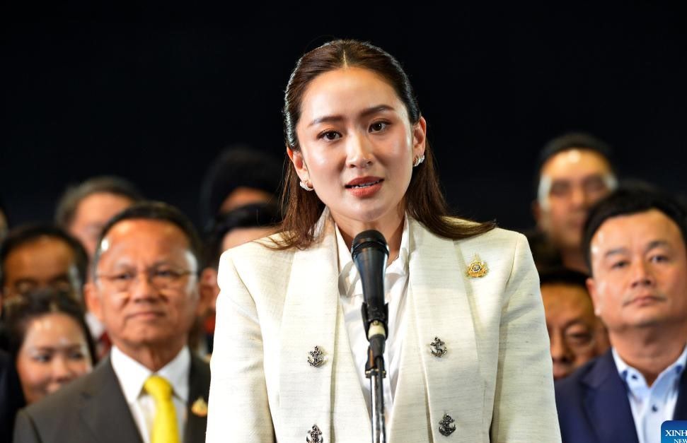 El primer ministro tailandes Paetongtarn Shinawatra. Foto: Xinhua