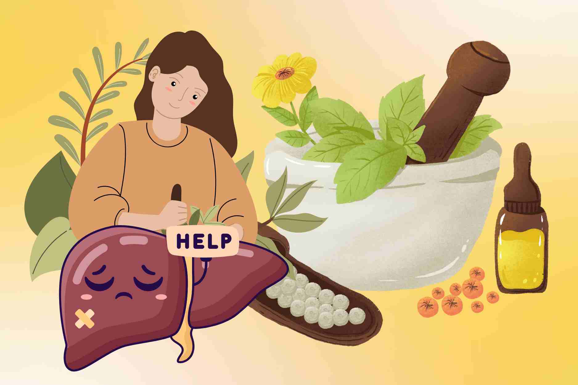 People should absolutely not use herbal medicine to treat liver disease. Graphics: Dinh Dinh