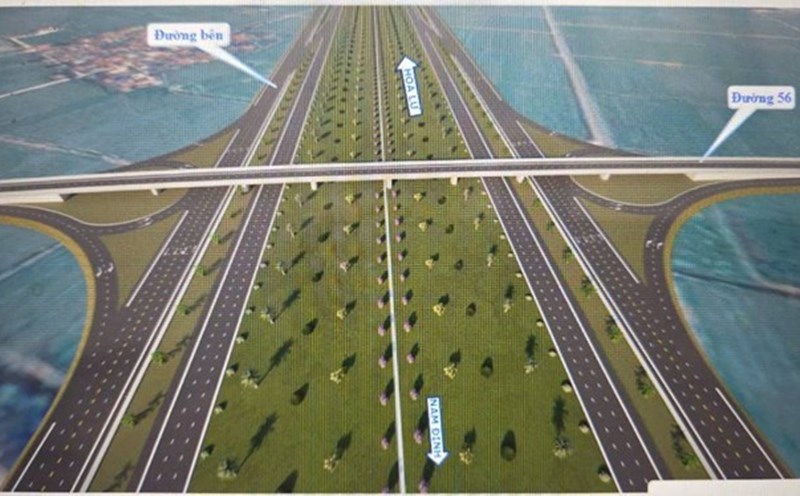 Perspective of the project to build a landscape axis road connecting Nam Dinh - Hoa Lu (Ninh Binh province). Photo: Nam Dinh Provincial People's Committee