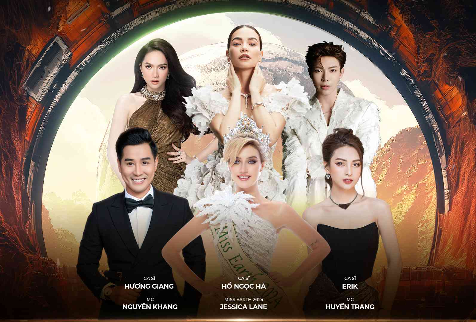 Estrellas en Miss Earth Vietnam. Foto: Comite Organizador del Concurso.