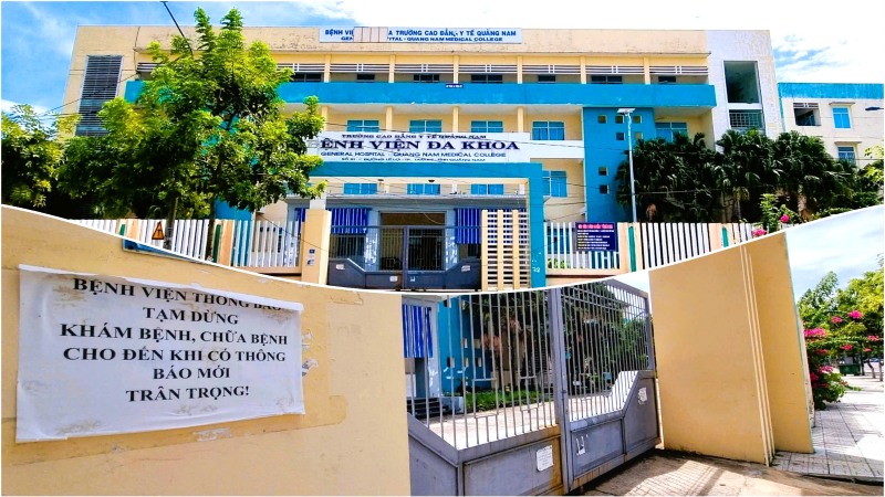 Bệnh viện Đa khoa Trường CĐYT Quảng Nam đóng cửa, nợ lương y, bác sỹ dai dẳng suốt 3 năm qua. Ảnh: Ảnh: Nguyễn Hoàng