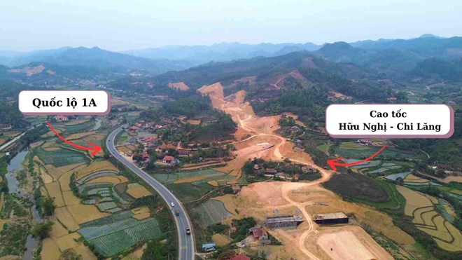 More than 261 billion VND has been invested in a resettlement area for the Huu Nghi - Chi Lang expressway. Photo: Khanh Linh