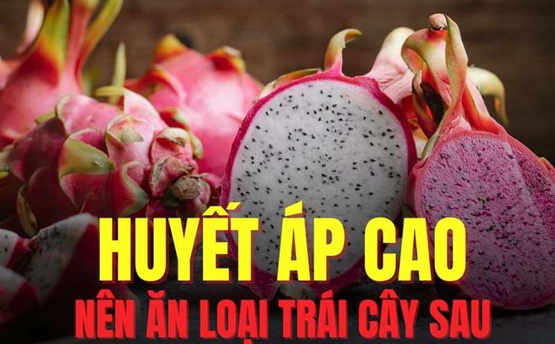 Dragon fruit can effectively support lowering high blood pressure. Graphics: Tra My