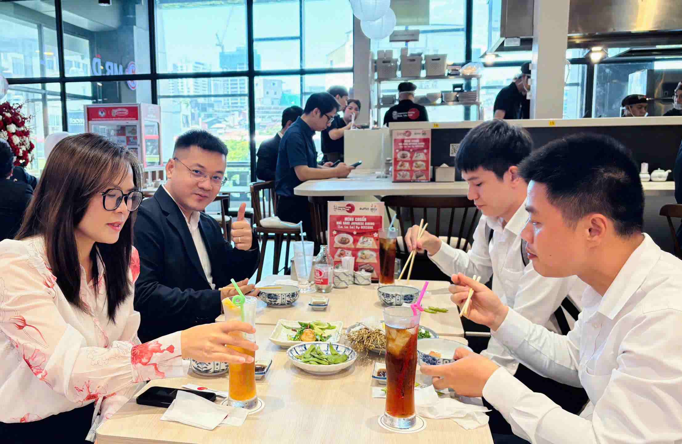 Acecook Việt Nam chính thức khai trương nhà hàng Japanese Dining (La La La), tại AEON Mall Xuân Thủy, Hà Nội. Ảnh: Acecook
