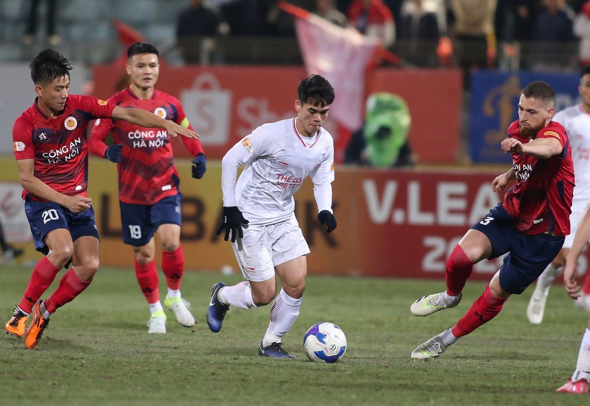 Hanoi Police vs The Cong Viettel promises to create a memorable National Cup semi-final match. Photo: VPF