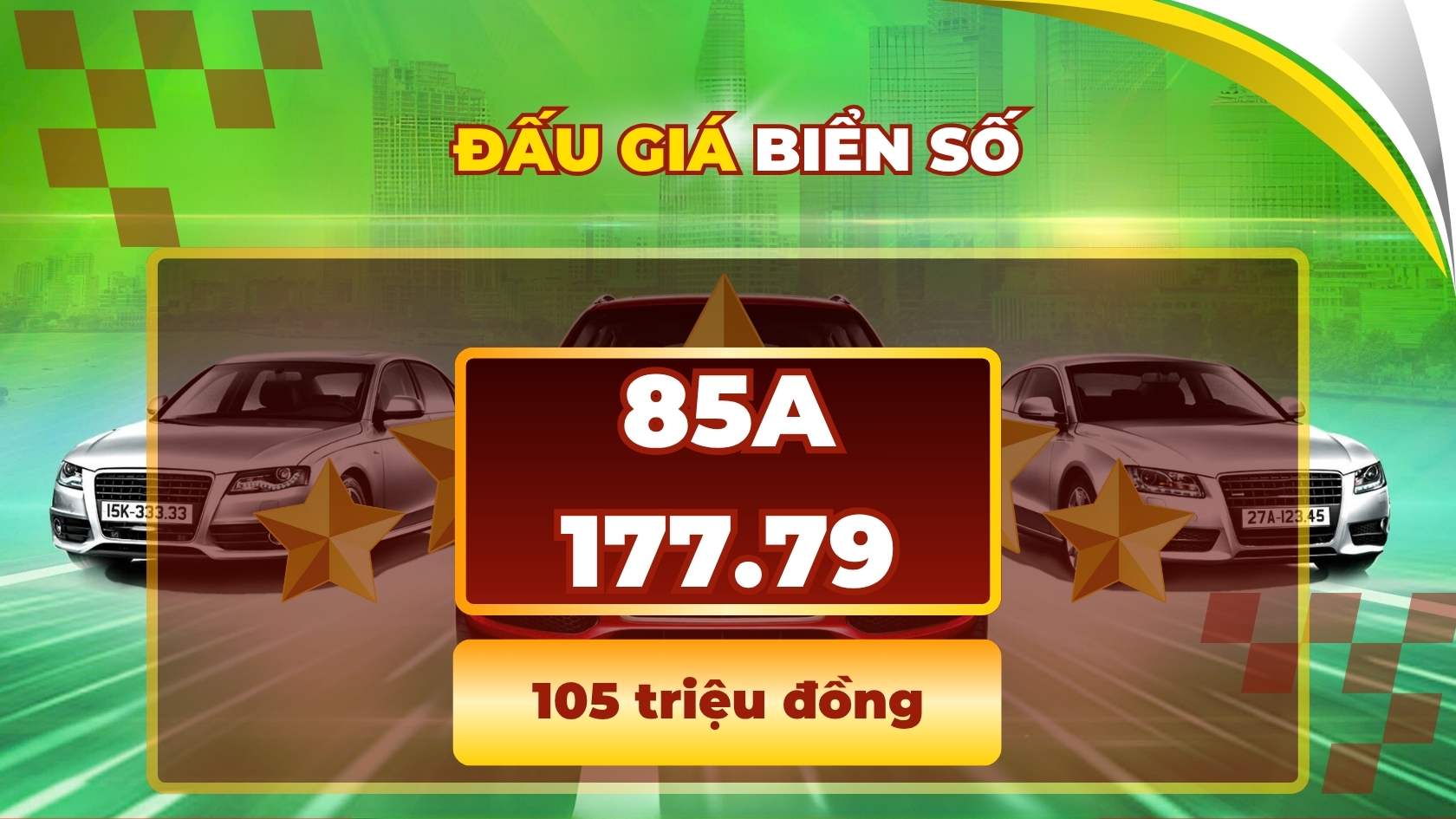 Revealing the highest price of car license plates in the auction on June 25