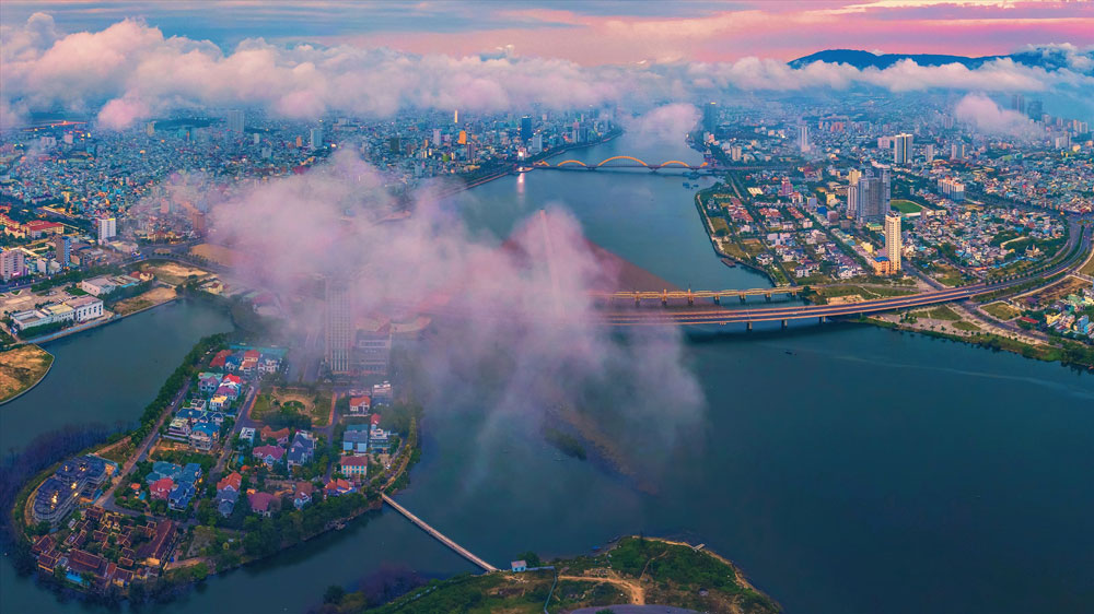 A corner of the new Da Nang city seen from above. Photo: Kim Lien
