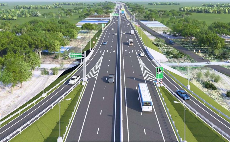 Perspective of the Ho Chi Minh City Ring Road 4 project through Binh Duong. Photo: Dinh Trong