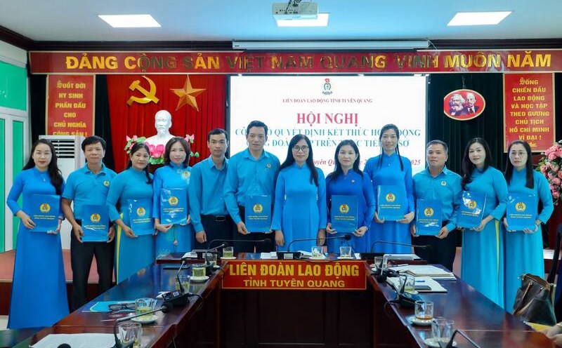 Tuyen Quang Labor Federation preliminarily summarizes activities in the first 6 months of the year. Photo: Tuyen Quang Trade Union