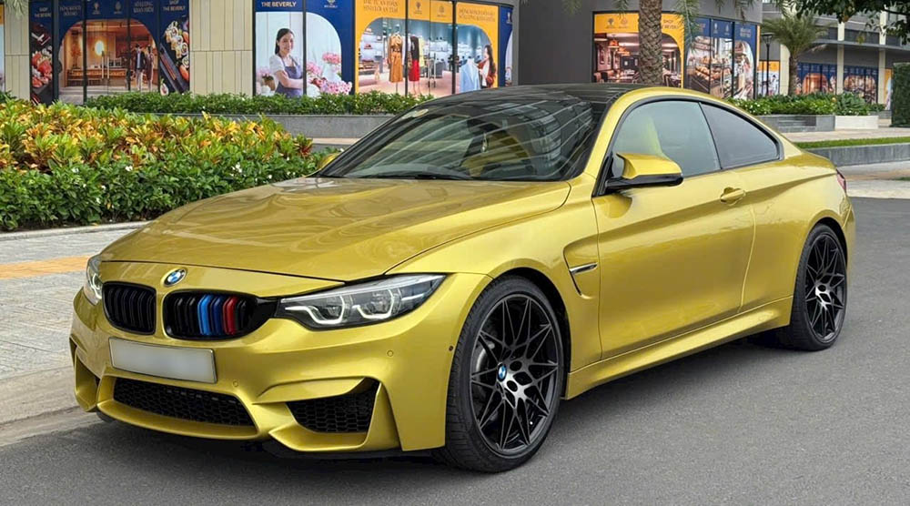 El unico amarillo BMW M4 F82 es notable. Foto: Hung Vu