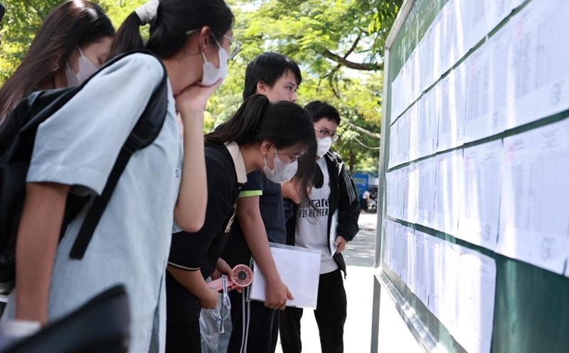 Candidates taking the 2025 high school graduation exam. Photo: Van Trang