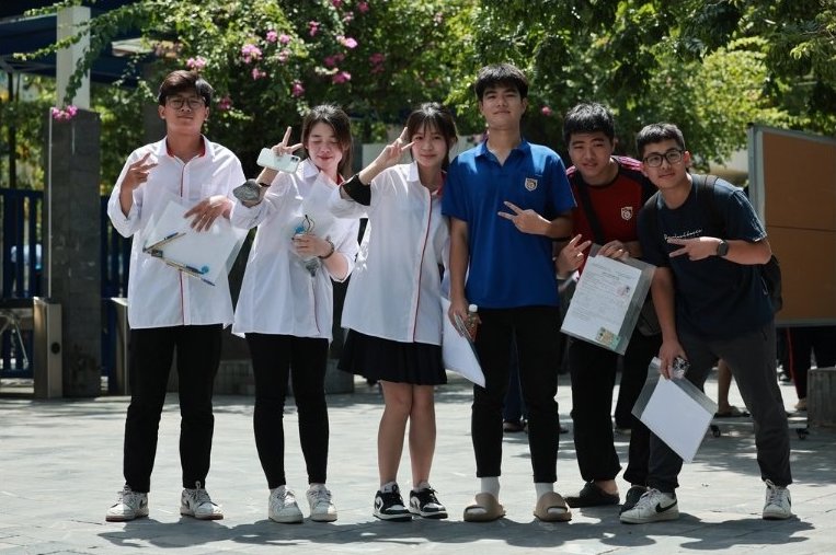 answered the Math exam for the 2025 high school graduation exam with code 0113. Photo: Hai Nguyen