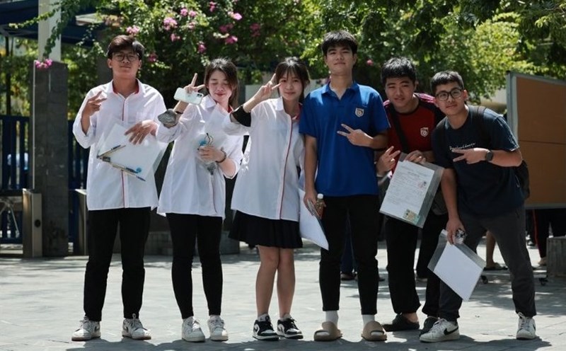 answered the Math exam for the 2025 high school graduation exam with code 0113. Photo: Hai Nguyen