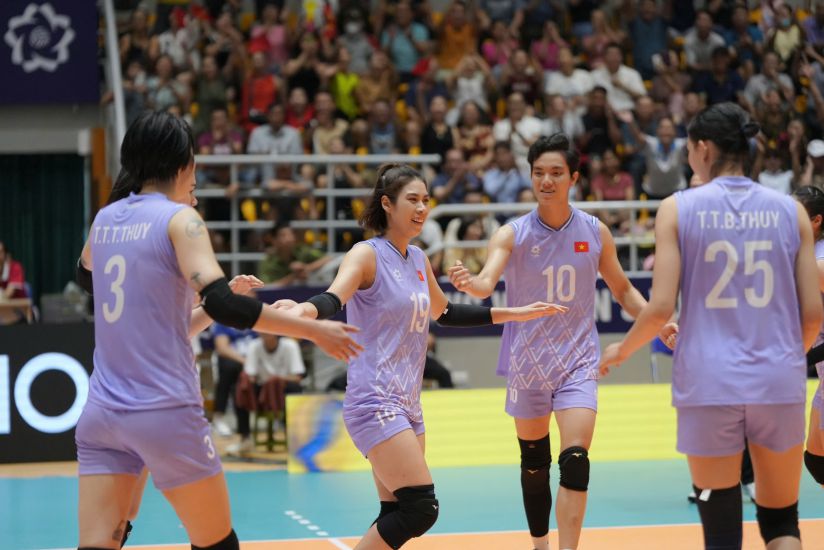 Equipo de voleibol femenino de Vietnam. Foto: VFV