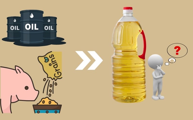 The subjects transformed the oil used for animal husbandry into human oil. Graphics: Huong Giang