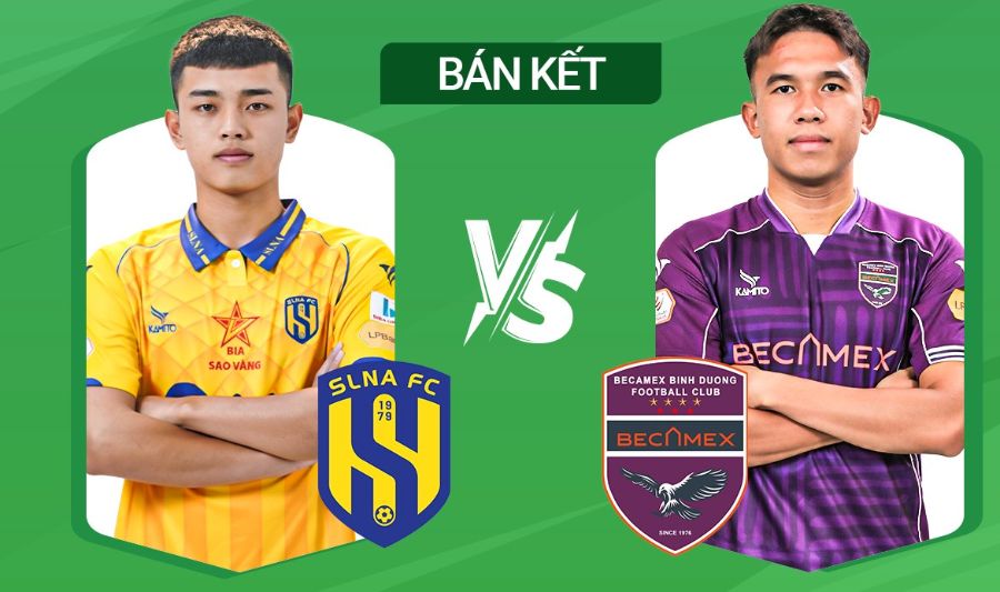 Song Lam Nghe An meets Binh Duong in the semi-finals of the National Cup. Photo: FPT Play