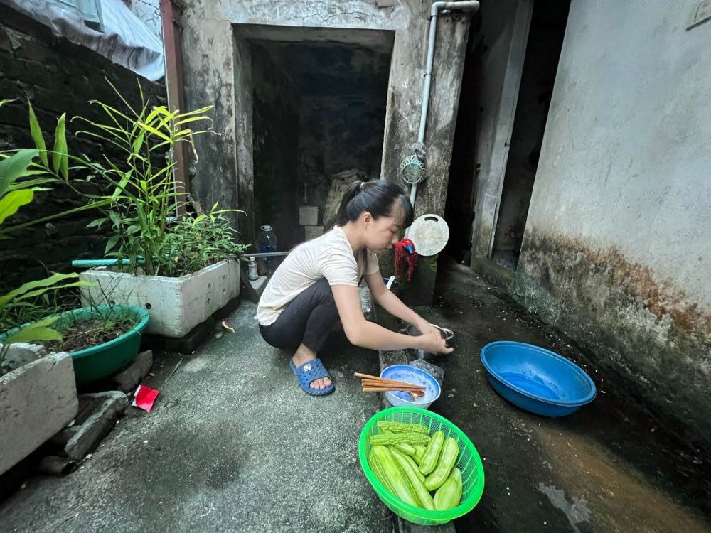 Los trabajadores alquilaron alojamiento cerca del Parque Industrial Thang Long, distrito de Dong Anh, Hanoi. Foto: Minh Phuong