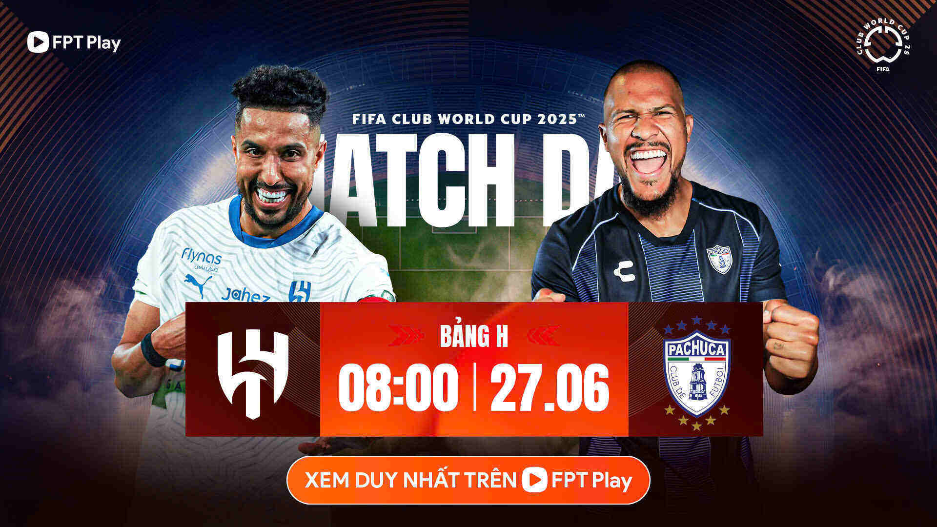 Al Hilal se enfrento a Pachuca en la Copa Mundial del Club de la FIFA.  Foto: FPT Play