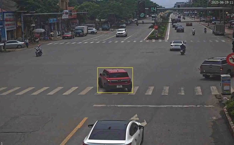 A vehicle was fined in Bac Giang. Photo: Bac Giang Police