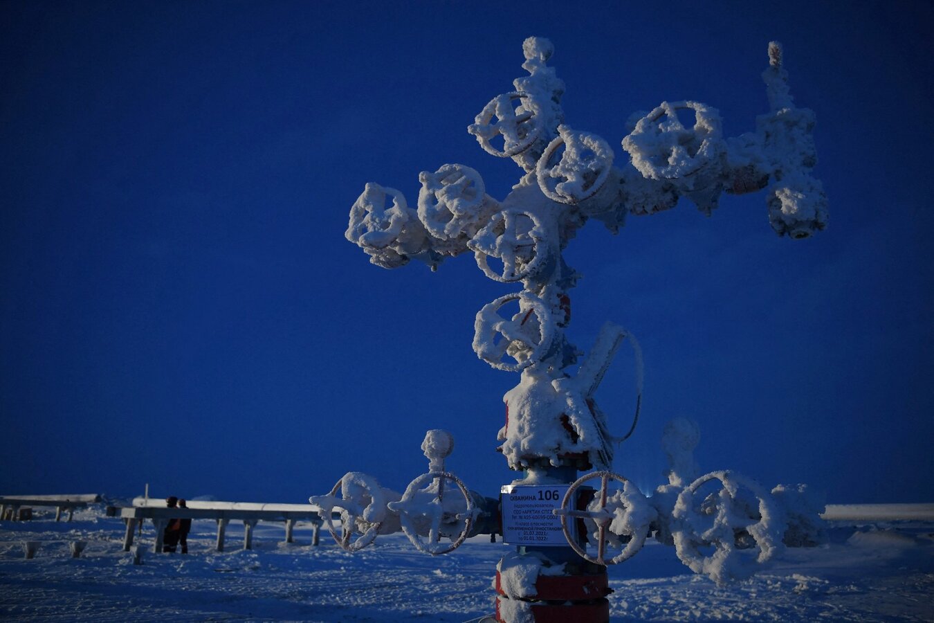 The Arctic LNG 2 project of Novatek, Russia. Photo: AFP