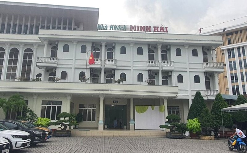 Minh Hai Guest House, Ca Mau will be the temporary arrangement for Bac Lieu provincial leaders to return to Ca Mau after the merger. Photo: Nhat Ho