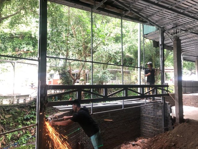 Chủ công trình không phép trên đèo Bảo Lộc tự nguyện tháo dỡ vi phạm