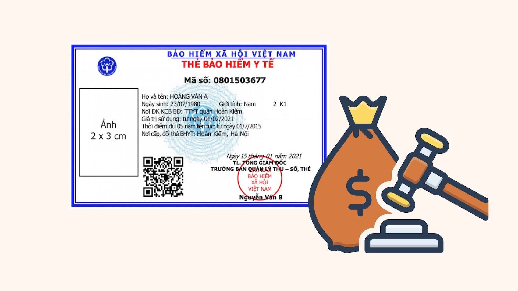 Vietnam Social Insurance denies the news of increasing health insurance premiums from July 1, 2025. Graphics: Linh Dan