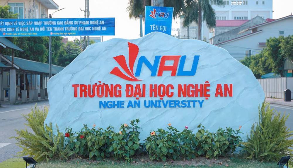 Truong Dai hoc Nghe An duoc thanh lap vao thang 12.2024 tren co so sap nhap Truong Cao dang Su pham Nghe An vao Truong Dai hoc Kinh te Nghe An. Anh: Ngoc Anh