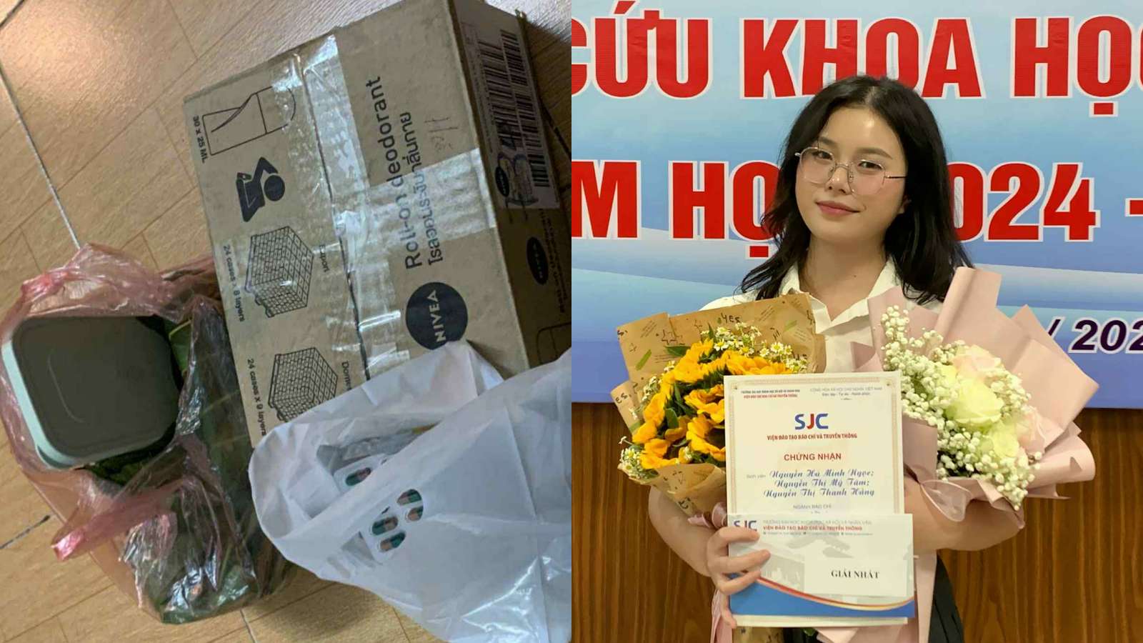 My Tam da quen voi nhung thung do duoc gui tu que len moi thang. Anh: Huyen Chi