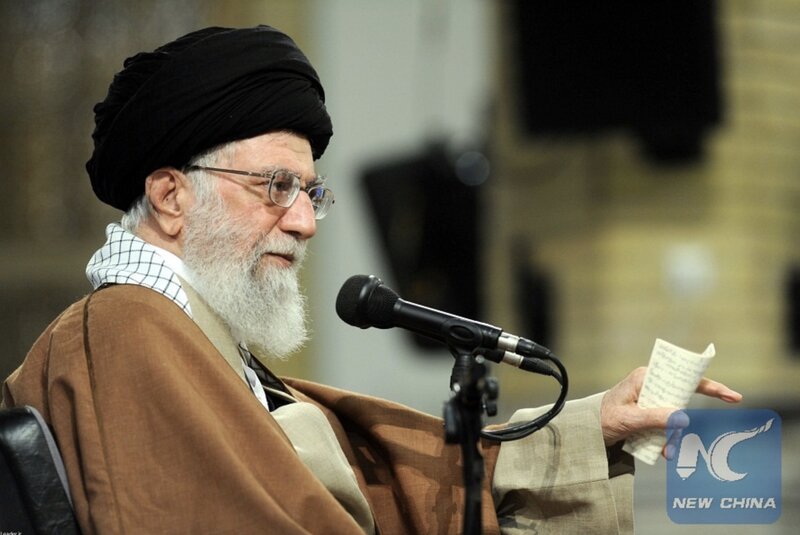 The supreme leader of Iran Ayatollah Ali Khamenei. Foto: Xinhua