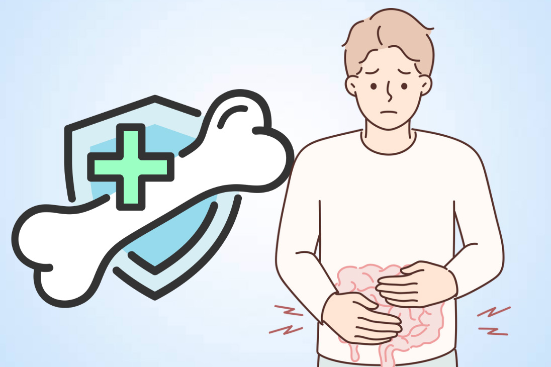 The importance of the intestines in protecting bone health. Graphics: Thien Nhan